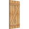 Ekena Millwork Joined Board-n-Batten Shutters w/Z-Bar, Rough Sawn Western Red Cedar, 21 1/2W x 40H, PR RBJ06Z21X040RWR - alternate 3